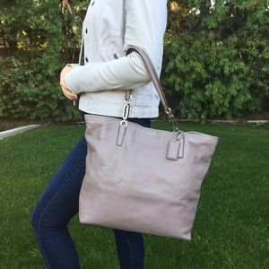 Coach Madison North South Leather Tote